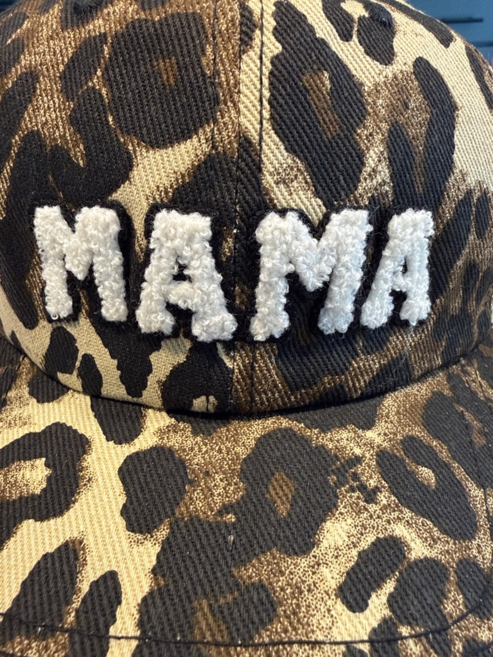 NWOT-Leopard Print "MAMA" Hat- Brown/Black Adjustable - Picture 7 of 7